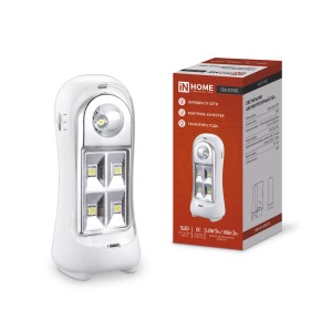 Светильник светодиодный аварийный СБА 2215DC 4+1LED 600mAh lithium battery DC IN HOME
