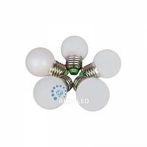 Светодиодная лампа для Белт-лайта Rich LED, 2 Вт, цоколь Е27, d=45 мм, белая