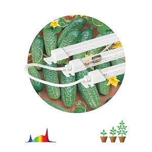 FITO-3х10W-LINE-Ra90  Модульный светильник для растений ЭРА FITO-3х10W-LINE-Ra90 полного спектра 30 Вт