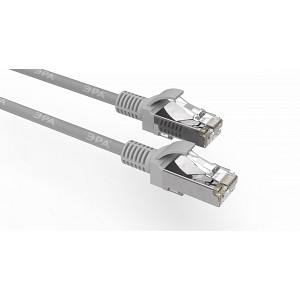 PC-1.5F  Патч корд ЭРА F/UTP экранированный 1,5 м, категория 5e, серый Cu