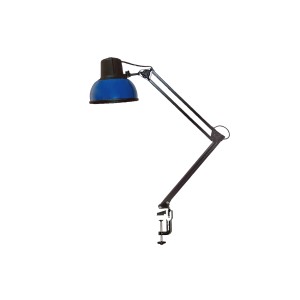 Бета-К НДБ37-60-159 (220В, 60Вт, ЛОН/LED Е27, на струбцине МС) настол., без лампы, синий