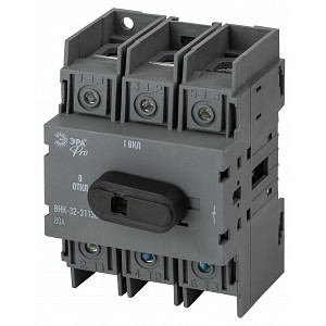 mvr20-3-080E Выключатель-разъединитель ВНК-32-31130 ЭРА PRO mvr20-3-080E 3П 80А с установленной фронтальной рукояткой управления