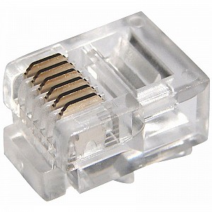 Разъем телефонный UTP, RJ-12 (6P6C), CAT 3 REXANT