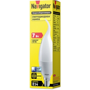Лампа Navigator 61 242 NLL-FC37-7-230-6.5K-E14-FR