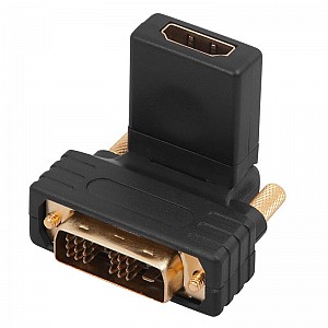 Купить Переходник поворотный, штекер DVI-D - гнездо HDMI REXANT Переходник поворотный, штекер DVI-D - гнездо HDMI REXANT