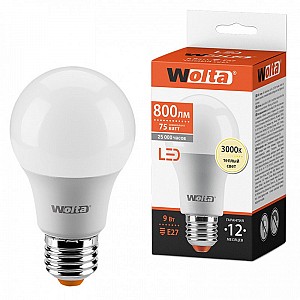 Светодиодная лампа WOLTA 25Y60BL9E27 9Вт 3000К E27