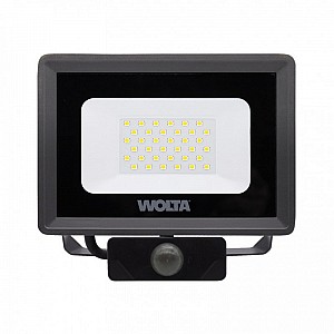 Светодиодный прожектор WOLTA WFL-30W/06S 30Вт 5700K IP65 2700лм с датчиком