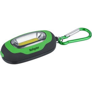 Фонарь Navigator 93 658 NPT-KC07-G-2CR2032 брелок пласт.1COB LED(1Вт) 3 реж.зел