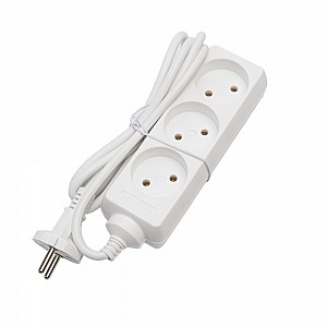 Купить Volsten S 3x3 (э/удл. 3 гн. 3 м., 10А, 2200 Вт, ПВС2х0,75)