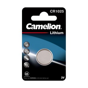 Camelion CR1025 BL-1 (CR1025-BP1, батарейка литиевая,3V)
