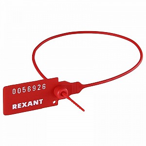 Купить Пломба пластиковая номерная 350мм красная REXANT