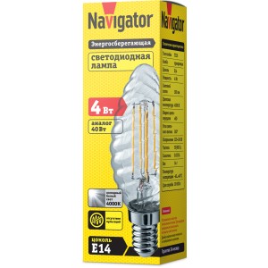 Лампа Navigator 61 340 NLL-F-TC35-4-230-4K-E14