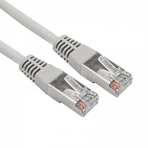 Шнур коммутационный патч-корд F/UTP, CAT 5e, RJ45-RJ45, 26AWG, LSZH, серый, 5м REXANT