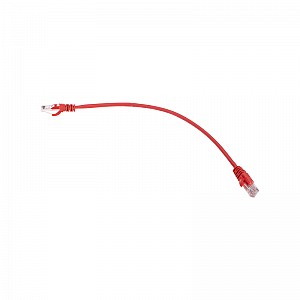 Шнур коммутационный патч-корд U/UTP, CAT 5e, RJ45-RJ45, 26AWG, LSZH, красный, 0,3м REXANT