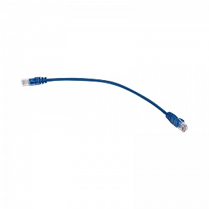Шнур коммутационный патч-корд U/UTP, CAT 5e, RJ45-RJ45, 26AWG, LSZH, синий, 0,3м REXANT