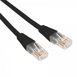 Шнур коммутационный патч-корд U/UTP, CAT 5e, RJ45-RJ45, 26AWG, LSZH, черный, 1м REXANT