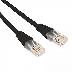 Шнур коммутационный патч-корд U/UTP, CAT 6, RJ45-RJ45, 26AWG, LSZH, черный, 1м REXANT