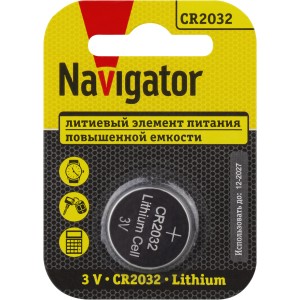 Элемент питания Navigator 93 823 NBT-CR2032-BP1