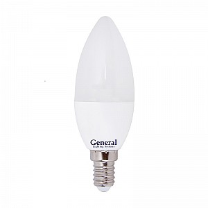 Лампа Светодиодная General  GLDEN-CF-7-230-E14-6500 1/10/100