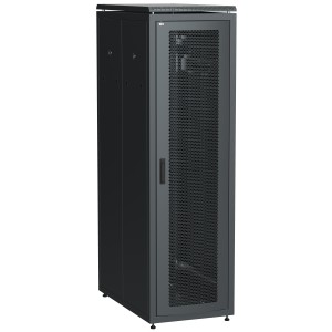 ITK LINEA N Шкаф сетевой 19" 42U 600х1000мм перфорированные двери черный