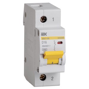 KARAT Автоматический выключатель ВА47-100 1P D 16А 10кА IEK