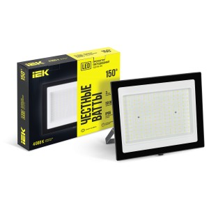 Прожектор светодиодный СДО 06-150 IP65 4000К черный IEK