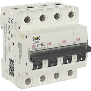 ARMAT Автоматический выключатель M06N 4P B 25А IEK