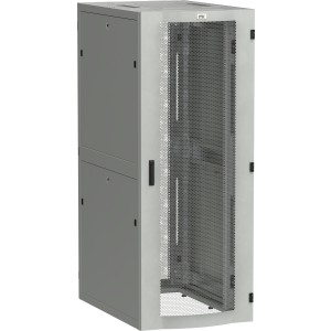 ITK LINEA S Шкаф серверный 19" 42U 800х1000мм передняя дверь двухстворчатая перфорированная задняя дверь перфорированная серый RAL 7035