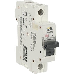 ARMAT Автоматический выключатель M10N 1P D 3А IEK