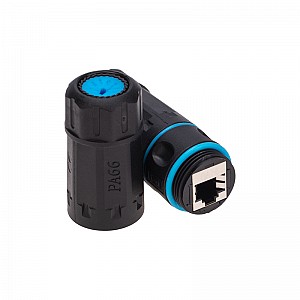 Индустриальный проходной адаптер уличный, RJ-45(8P8C), STP, CAT 6, IP68 REXANT