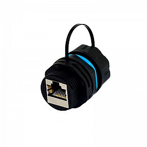 Индустриальный соединительный модуль, RJ-45(8P8C), STP, CAT 6, IP68 с защитным колпачком для кабеля REXANT