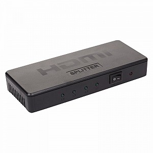 Делитель гнездо HDMI на 4 гнезда HDMI, пластик REXANT