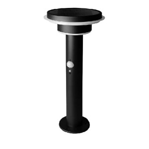 ENDURA LED STYLE SOLAR+SENSOR 2CIRCLE/6W/3000K/400Lm/Black 400mm IP44 - сад-парк. светильник LEDV