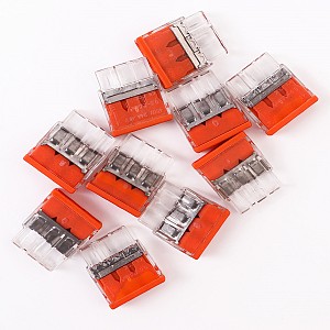 Volsten V02-9W-2273-203 (СМК, Строит-монт. клемма с пастой Cu/Pb 3 пр. до 2,5 мм, 24А, 450 В, 10 шт) (упак. 10 шт.)