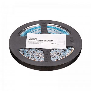 Лента светодиодная 12В, SMD2835, 19,2Вт/м, 240 LED/м, 4000K, 10мм, 5м,IP20 REXANT