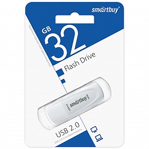 USB 3.0/3.1 накопитель Smartbuy 032 ГБ серия Scout Белый (SB032GB3SCW)
