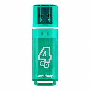 USB 2.0 накопитель Smartbuy 004 ГБ серия Glossy Зелёный (SB4GBGS-G)