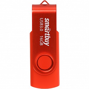 USB 3.0/3.1 накопитель Smartbuy 016 ГБ серия Twist Красный (SB016GB3TWR)
