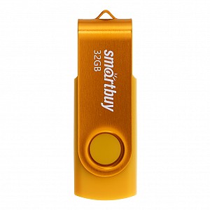 USB 2.0 накопитель Smartbuy 032 ГБ серия Twist Жёлтый (SB032GB2TWY)