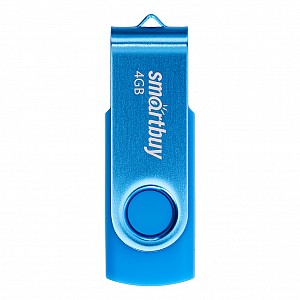 USB 2.0 накопитель Smartbuy 004 ГБ серия Twist Синий (SB004GB2TWB)