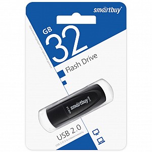 USB 3.0/3.1 накопитель Smartbuy 032 ГБ серия Scout Чёрный (SB032GB3SCK)