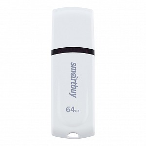 USB 2.0 накопитель Smartbuy 064 ГБ серия Paean Белый (SB64GBPN-W)