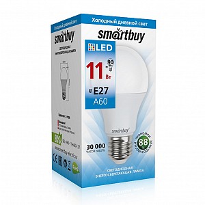 Светодиодная (LED) Лампа Smartbuy-A60-11W/6000 (SBL-A60-11-60K-E27)