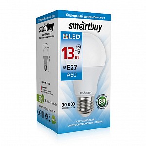Светодиодная (LED) Лампа Smartbuy-A60-13W/6000/E27 (SBL-A60-13-60K-E27)