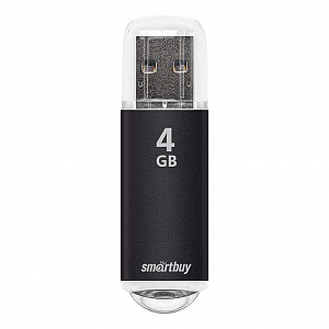 USB 2.0 накопитель Smartbuy 004 ГБ серия V-Cut Чёрный (SB4GBVC-K)