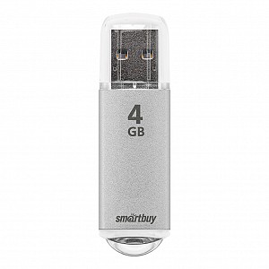 USB 2.0 накопитель Smartbuy 004 ГБ серия V-Cut Серебро (SB4GBVC-S)