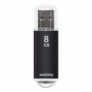 USB 2.0 накопитель Smartbuy 008 ГБ серия V-Cut Чёрный (SB8GBVC-K)
