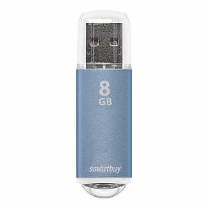 USB 2.0 накопитель Smartbuy 008 ГБ серия V-Cut Синий (SB8GBVC-B)