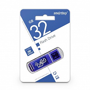 USB 3.0/3.1 накопитель Smartbuy 032 ГБ серия Glossy Тёмно-Синий (SB32GBGS-DB)