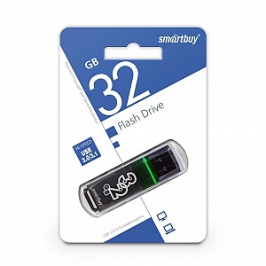 USB 3.0/3.1 накопитель Smartbuy 032 ГБ серия Glossy Тёмно-Серый (SB32GBGS-DG)